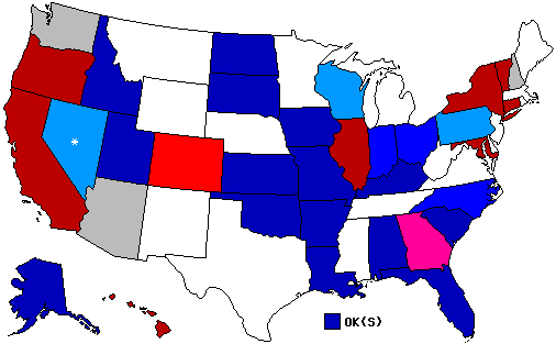 2022 Senatorial Polls Map