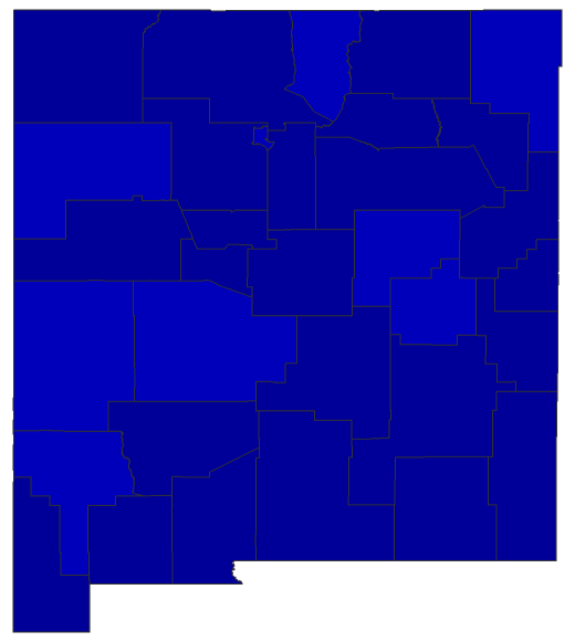 2020 Presidential Democratic Primary - New Mexico Election County Map
