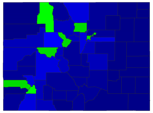 2024 Presidential Republican Primary - Colorado Election County Map