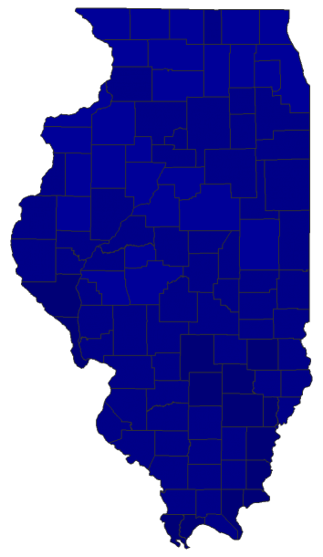 2024 Presidential Republican Primary - Illinois Election County Map