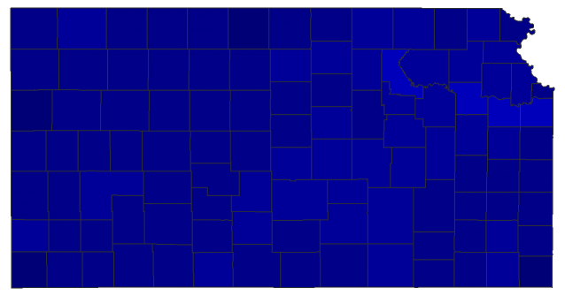 2024 Presidential Republican Primary - Kansas Election County Map