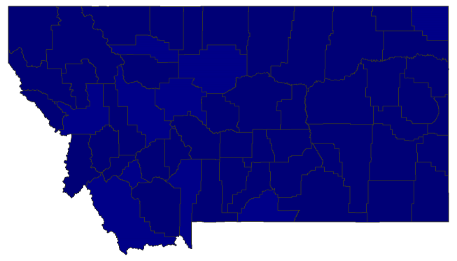2024 Presidential Republican Primary - Montana Election County Map