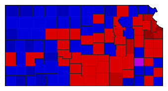 2006 Kansas County Map of General Election Results for Attorney General