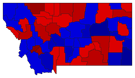 2004 Montana County Map of General Election Results for State Auditor