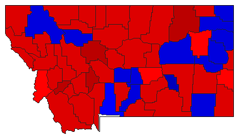1932 Montana County Map of General Election Results for Attorney General