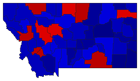 2012 Montana County Map of General Election Results for Attorney General