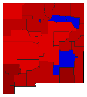 1962 New Mexico County Map of General Election Results for Attorney General