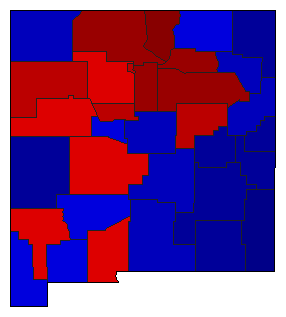 2022 New Mexico County Map of General Election Results for Attorney General