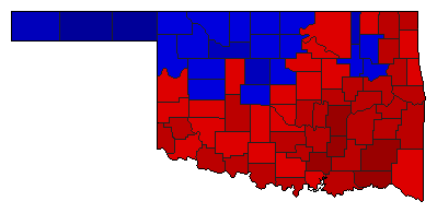 2006 Oklahoma County Map of General Election Results for State Auditor