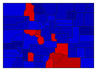 1946 Colorado County Map of General Election Results for State Treasurer