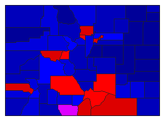 2002 Colorado County Map of General Election Results for State Treasurer