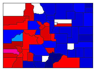 1902 Colorado County Map of General Election Results for Attorney General