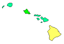 2012 Hawaii County Map of Republican Primary Election Results for President