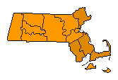 2016 Massachusetts County Map of Republican Primary Election Results for President