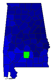 2002 Alabama County Map of Republican Primary Election Results for Governor