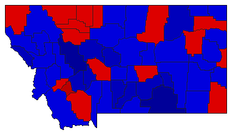 2008 Montana County Map of Republican Primary Election Results for Attorney General