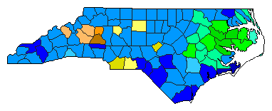 2012 North Carolina County Map of Republican Primary Election Results for State Auditor