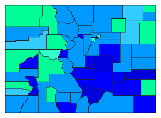 2016 Colorado County Map of Republican Primary Election Results for Senator