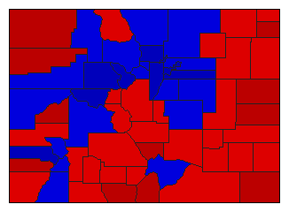 2022 Colorado County Map of Republican Primary Election Results for Senator