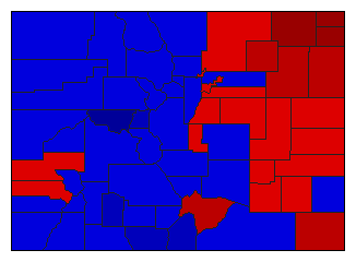 2010 Colorado County Map of Republican Primary Election Results for State Treasurer