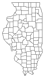 1822 Illinois County Map of General Election Results for Governor