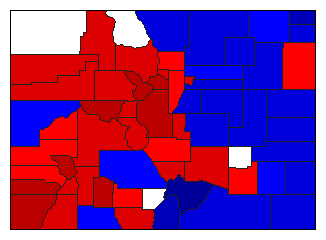 1908 Colorado County Map of General Election Results for Attorney General