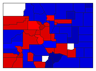 1910 Colorado County Map of General Election Results for Attorney General