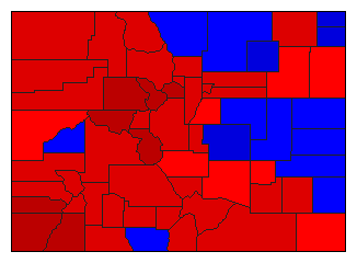 1916 Colorado County Map of General Election Results for Attorney General