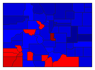 1924 Colorado County Map of General Election Results for State Auditor