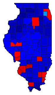 1926 Illinois County Map of General Election Results for Senator