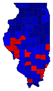 1926 Illinois County Map of General Election Results for State Treasurer