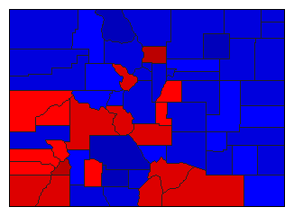 1926 Colorado County Map of General Election Results for Lt. Governor