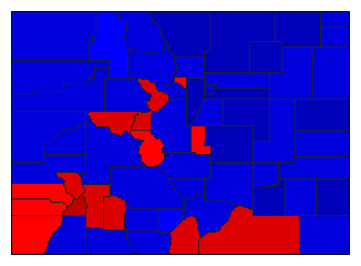 1928 Colorado County Map of General Election Results for Attorney General