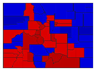 1938 Colorado County Map of General Election Results for Attorney General