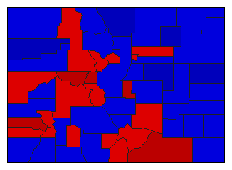 1940 Colorado County Map of General Election Results for Attorney General