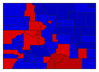 1942 Colorado County Map of General Election Results for State Auditor