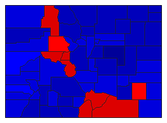 1942 Colorado County Map of Special Election Results for Senator