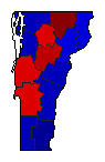 1948 Vermont County Map of Republican Primary Election Results for Governor