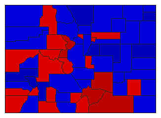 1948 Colorado County Map of General Election Results for State Auditor