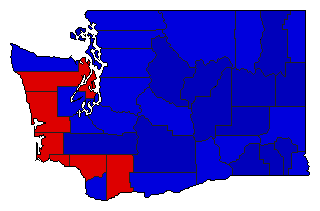 1980 Washington County Map of General Election Results for Senator