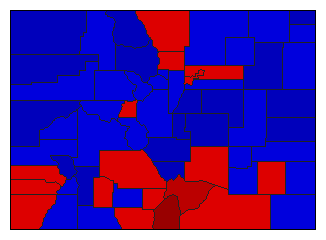 1990 Colorado County Map of General Election Results for Attorney General
