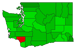 1994 Washington County Map of General Election Results for Initiative