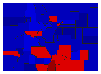 1994 Colorado County Map of General Election Results for State Treasurer