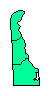 1996 Delaware County Map of Republican Primary Election Results for President