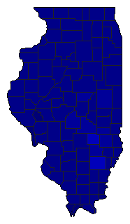 1998 Illinois County Map of Republican Primary Election Results for Governor