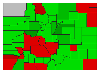 1999 Colorado County Map of General Election Results for Referendum