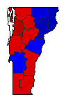 2000 Vermont County Map of General Election Results for State Auditor