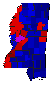 2001 Mississippi County Map of Special Election Results for Referendum