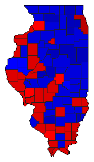 2002 Illinois County Map of General Election Results for Attorney General