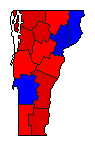 2002 Vermont County Map of General Election Results for State Auditor